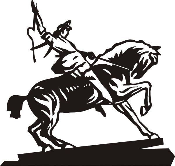 Вектор памятник Салавата Юлаева Уфа