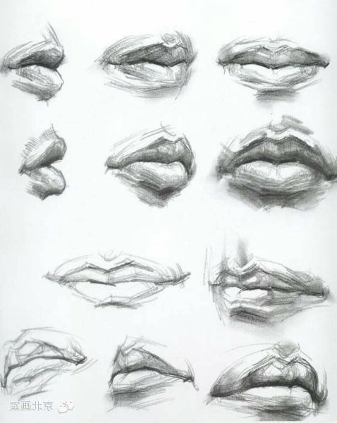 Губы сбоку референс