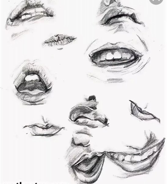 Губы в разных ракурсах