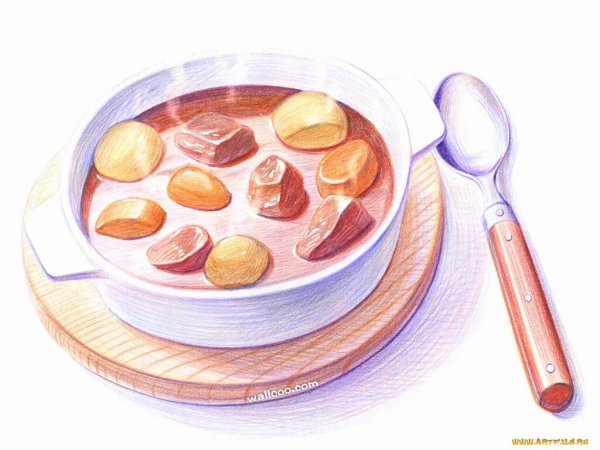 Нарисованная еда