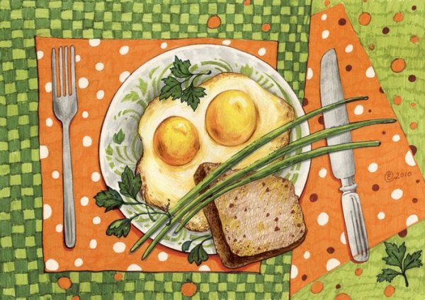 Красивое блюдо рисунок