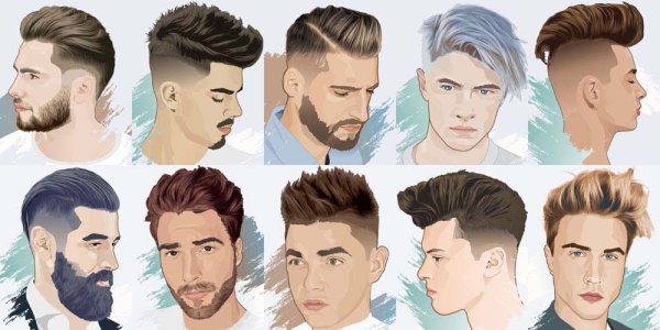 Мультяшные прически мужские