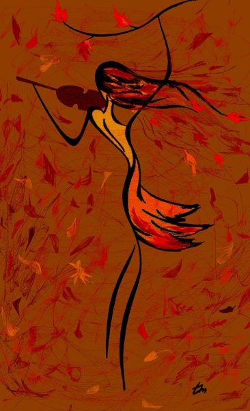 Осенние девушки на прозрачном фоне