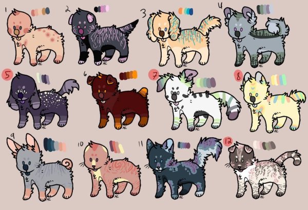 Адопты персонажей Палитры