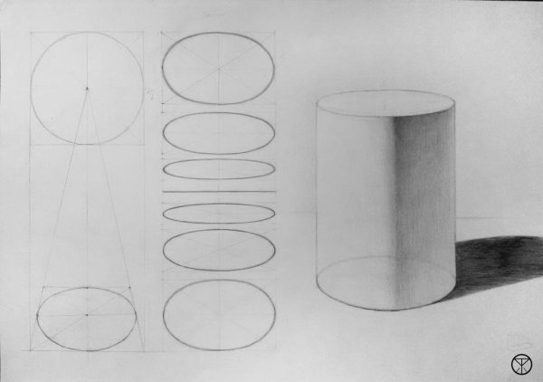 Цилиндр в перспективе