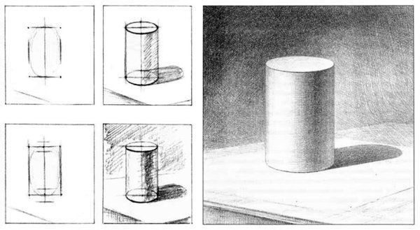 Цилиндр штриховка Академический