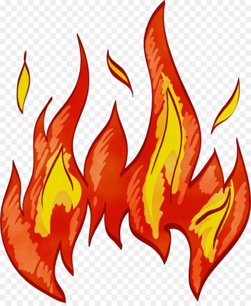 Огонь нарисованный