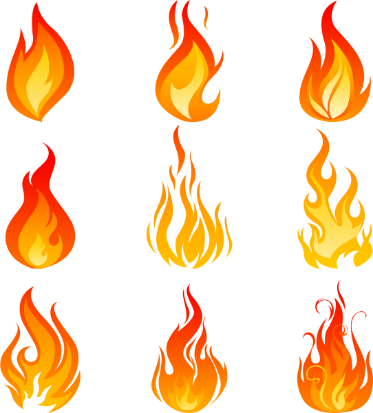 Стилизованное изображение огня