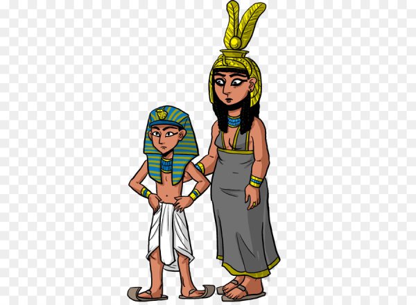 Фараон древнего Египта раскрашенный