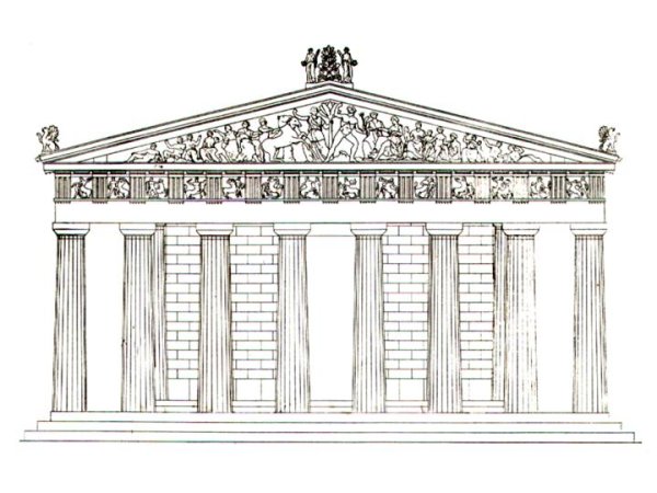 Парфенон зарисовка