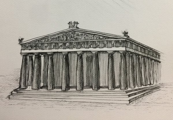 Древняя Эллада храм Парфенон