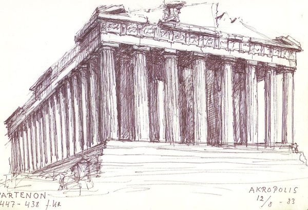 Древнегреческая архитектура Парфенон