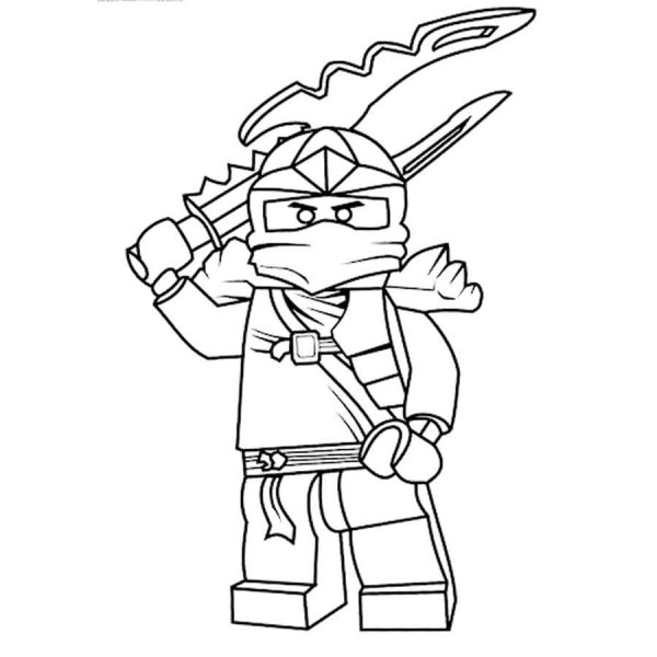 Раскраска лего Ниндзяго Джей