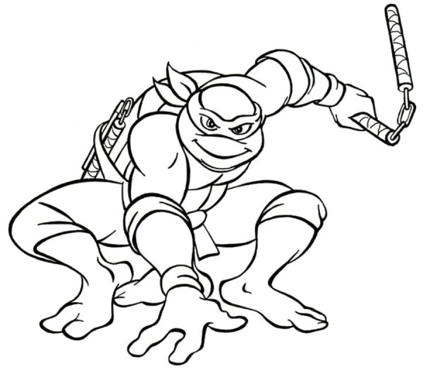 Донателло Черепашки раскраска