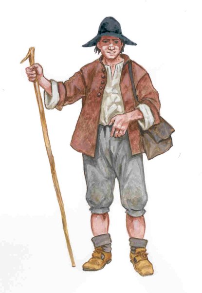 Мужской костюм крестьянина древней Руси