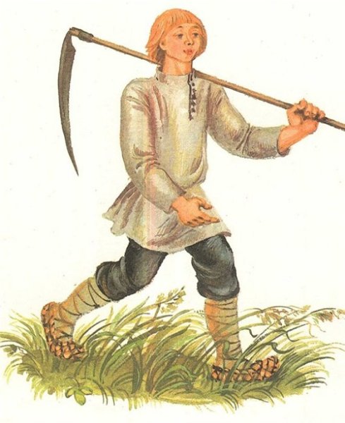 Лубок крестьянин