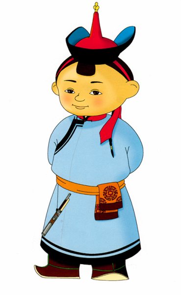 Бурятские дети в национальных костюмах