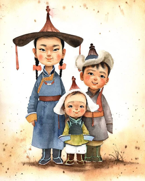 Монгольские иллюстрации