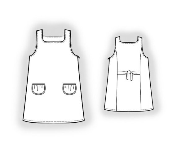 Сарафан детский эскиз