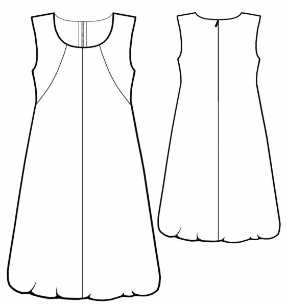 Лекало платья