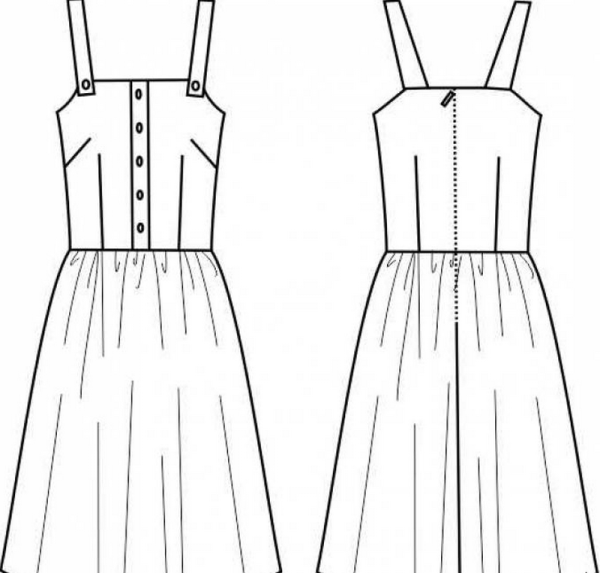 Выкройка сарафана