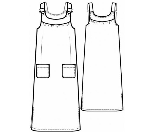 Крой сарафана