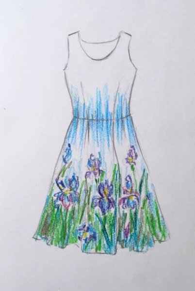 Летние платья Наброски