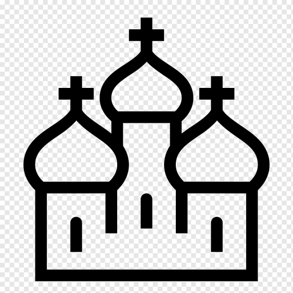 Силуэты православных храмов