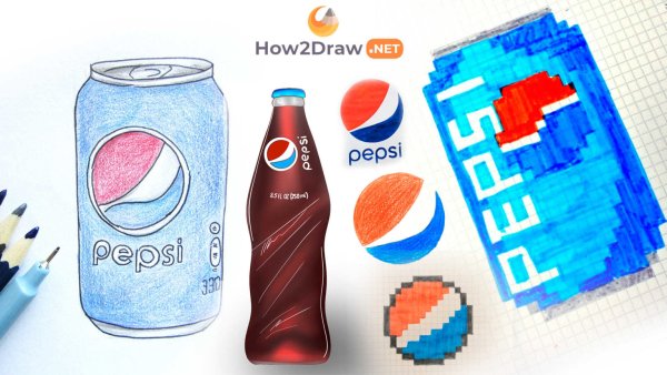Нарисовать пепси