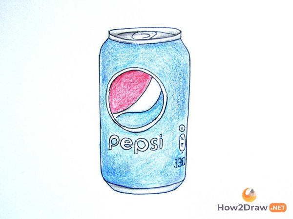 Банка пепси рисунок