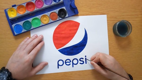 Нарисовать пепси