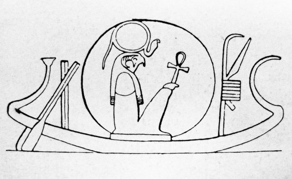 Египетский Бог Амон ра рисунок