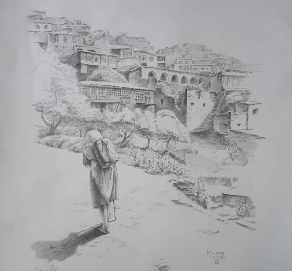 Аулы Дагестана для рисования