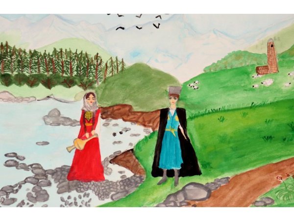 Рисунок на тему мой Дагестан