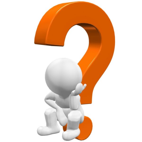 Знак вопроса на прозрачном фоне