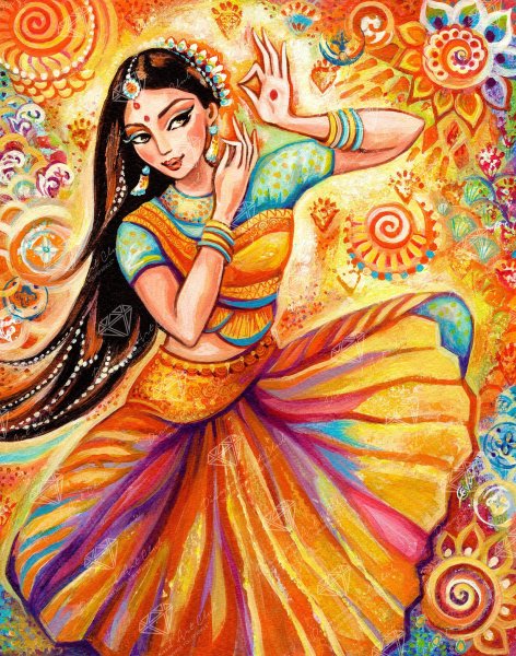 Картины в индийском стиле