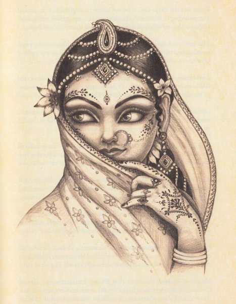 Татуировка Радха Кришна