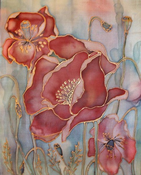 Холодный батик техника