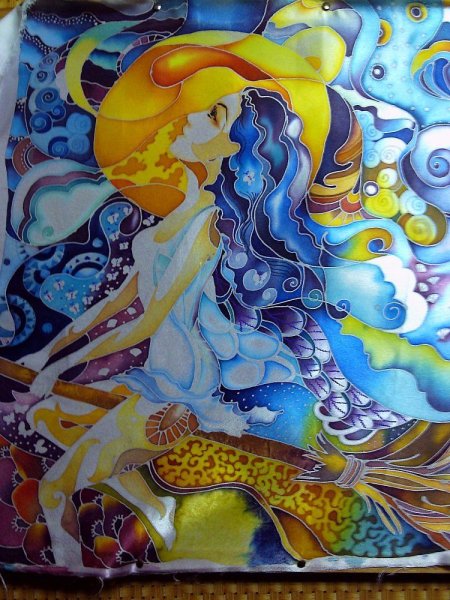 Виктор Парийский живописный батик