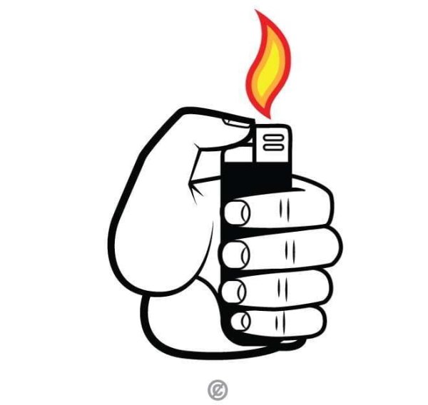 Нарисовать зажигалку