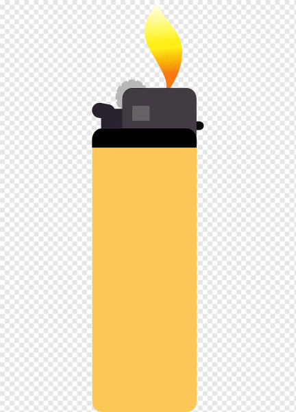 Зажигалка на прозрачном фоне