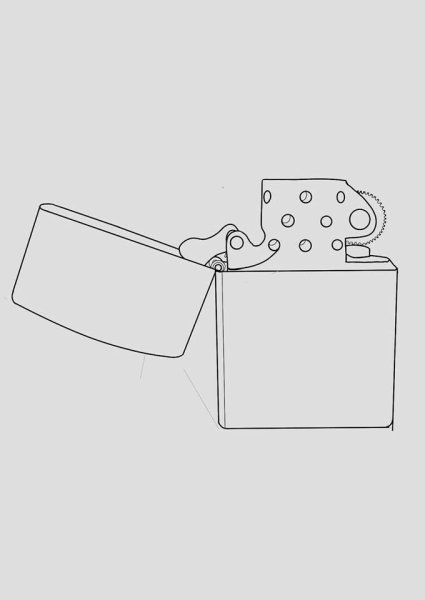 Нарисовать зажигалку