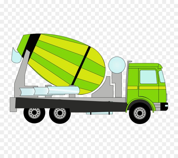 Бетономешалка мультяшная