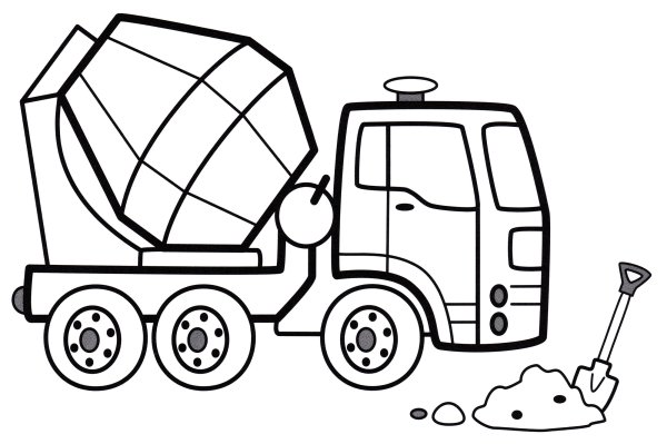 Бетономешалка Брудер раскраска