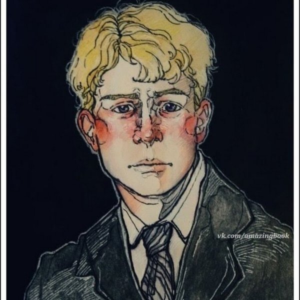 Портрет Есенина черно белый