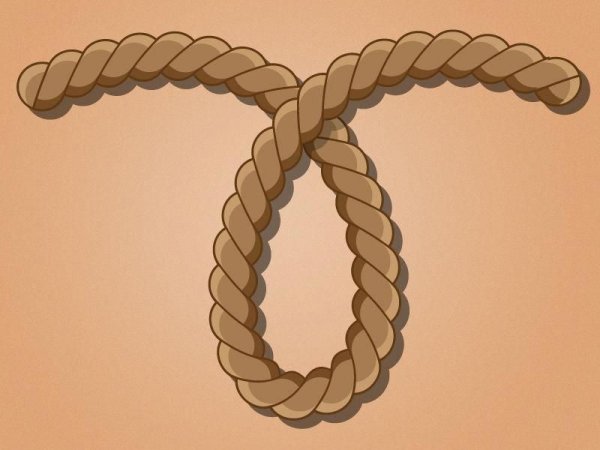 Веревка нарисованная