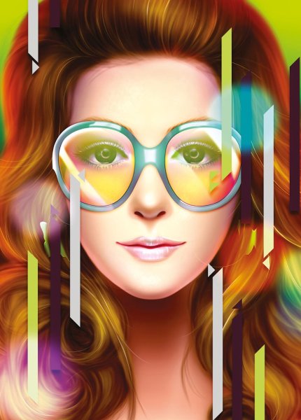 Портрет в стиле диджитал арт