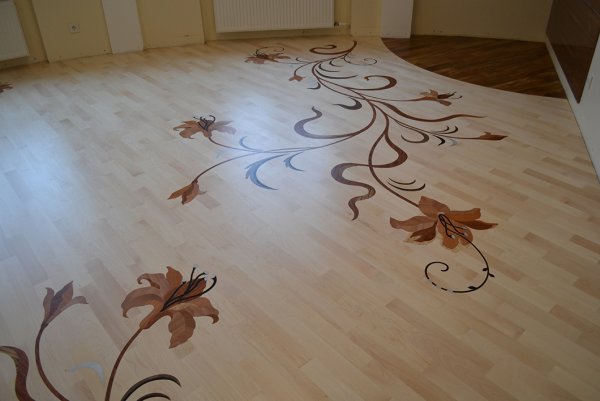 Линолеум с красивым узором