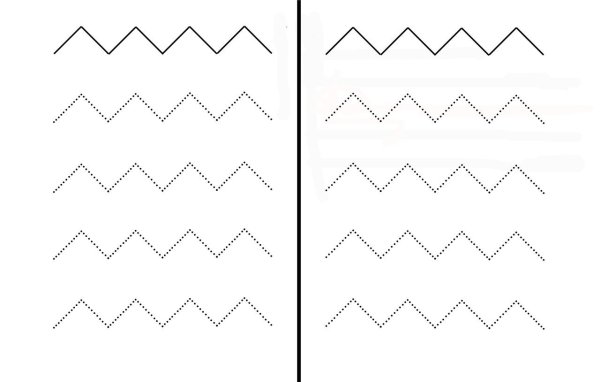 Рисование двумя руками для дошкольников