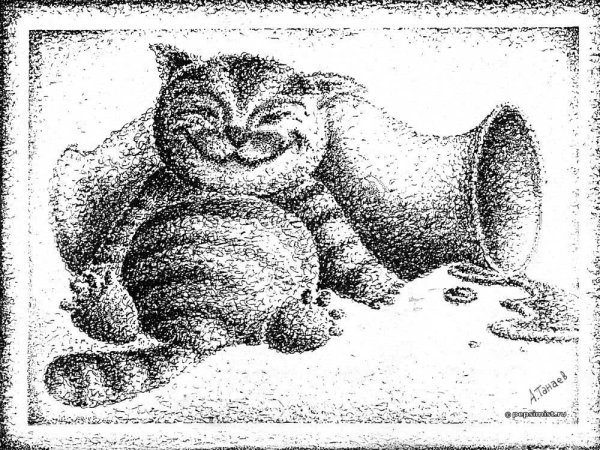 Спираль из точек